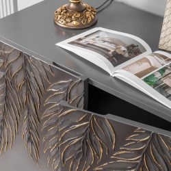 Комод Тропик Классик с 2 полками Серый Найт Голд