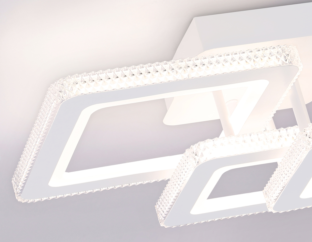 Потолочный светодиодный светильник с пультом FA8877/3 WH белый 3000K-6400K 62W 410*290*170 (ПДУ ИК)