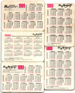 № 49 Набор из 5 стерео Календариков. Мультфильмы СССР 1989 - 1990 гг.