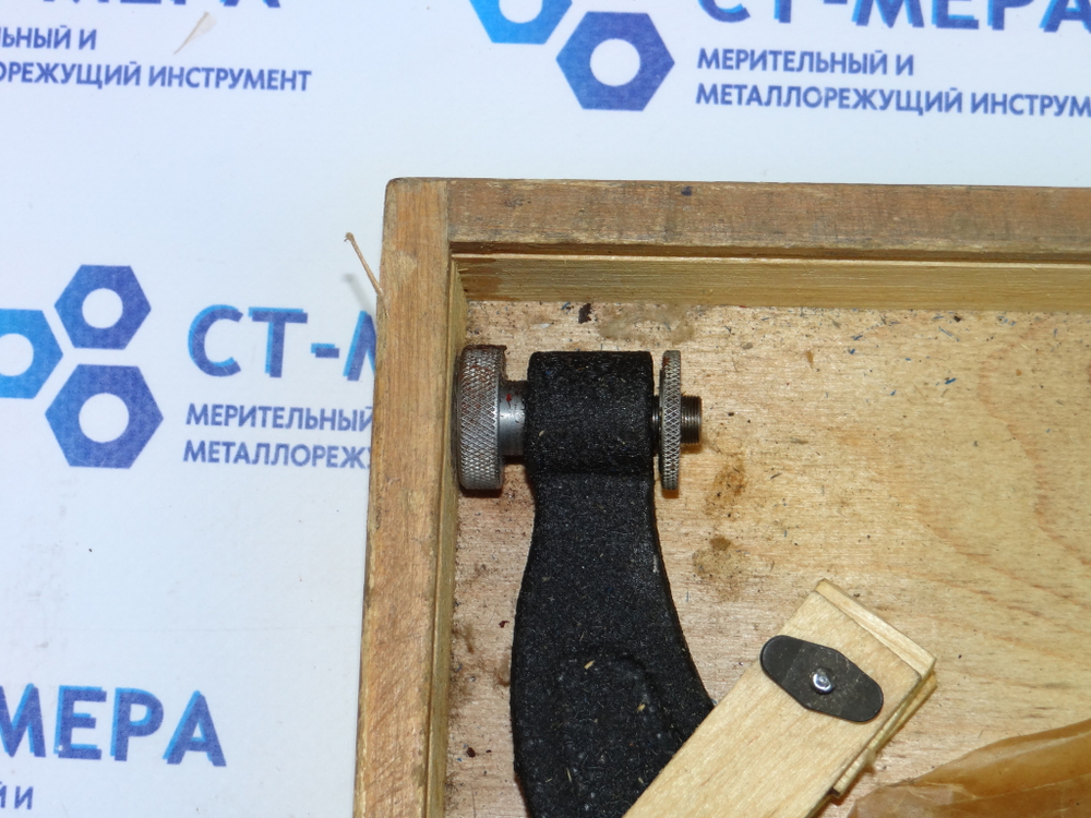 Микрометр резьбовой МВМ- 125 (100-125мм.) Ц/д 0,01мм. ГОСТ 4380-63 (4 пары вставок)