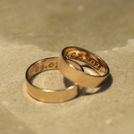Обручальная пара с гравировкой