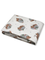 Фланелевая пелёнка Лесной ёжик 90*130