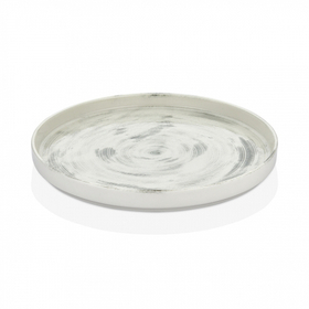 Тарелка мелкая с бортом "Falme Grey" 27см. фарфор By Bone