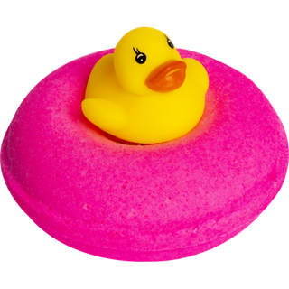 Бурлящий шар "Пончик" с уткой L`COSMETICS Pink Donut Duck 160 г