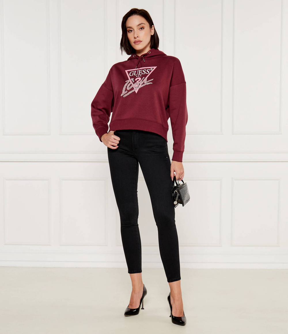 Худи GUESS - бордовый(W4BQ06 KB683)