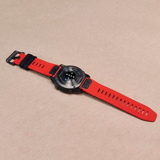 Ремешок силиконовый двухцветный 26 мм для Garmin Fenix 7x/6x/5x/5x plus/3, Descent, Tactix, Enduro, D2,  Instinct 2X