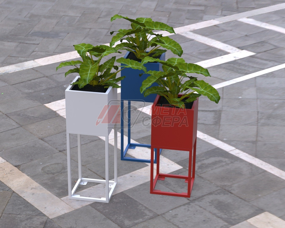 Вазон Куб высокий