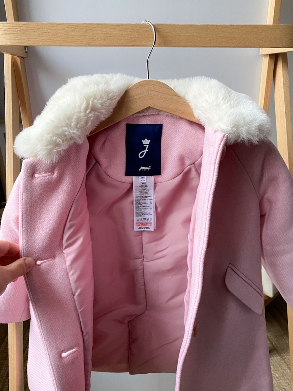 Шерстяное пальто Jacadi