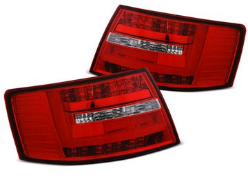 Задние фонари RED WHITE LED BAR для Audi A6 C6