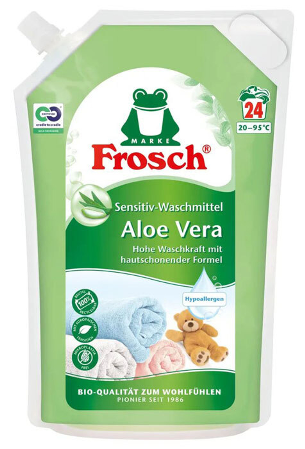Гель для стирки Frosch Aloe Vera (дой-пак) 1,8 л