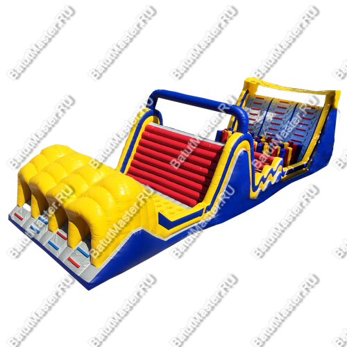 Коммерческая надувная полоса препятствий "Зона экстрима" 15*5*4,5 м