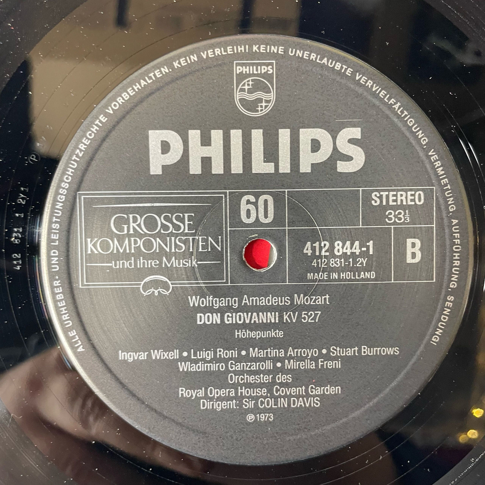 Винтажная виниловая пластинка LP Mozart Моцарт, Die Hochzeit Des Figaro Und Don Giovanni (Auszuge) Свадьба Фигаро и Дон Жуан (Нидерланды 1977)