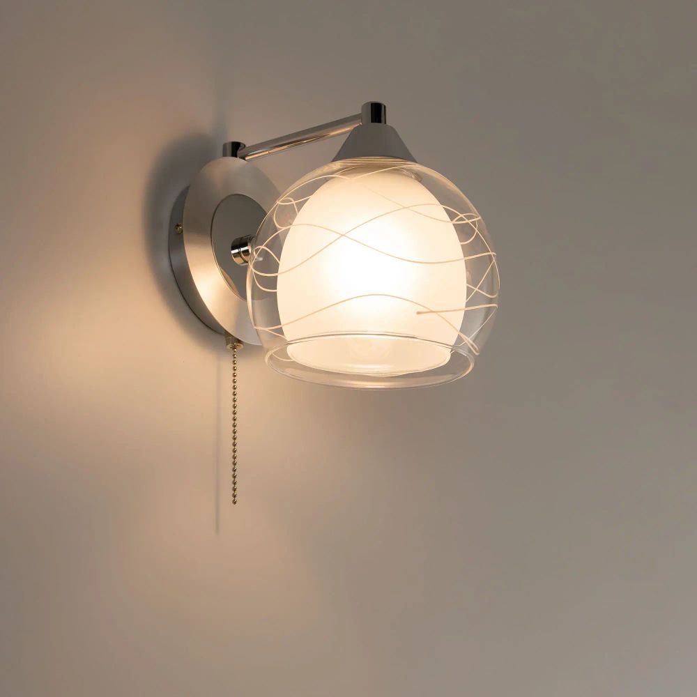 Citilux Буги CL157312 Бра с выключателем Алюминий Хром