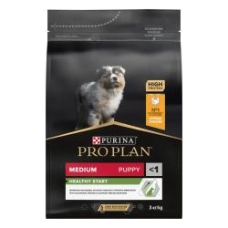 Pro plan opti start medium сухой корм для щенков средних пород с курицей - 3 кг