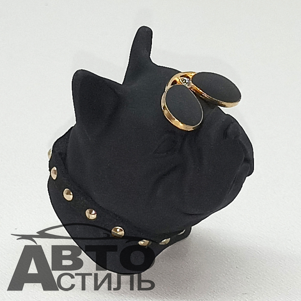 Ароматизатор-игрушка -на обдув- Собачка Бульдог -(жидк)- YC-31BG Black glasses