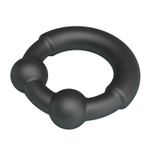 Черное эрекционное кольцо Meco (Цвет: черный)