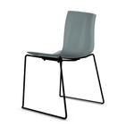 Стул Catifa 46 ARPER сталь/полипропилен/grey black 510х560х800h