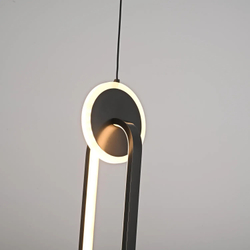 Светильник подвесной светодиодный Lanbos, 6 Вт LED, черный, скрепка