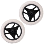 Колесо для тележки 2 шт. 17х3,3см. черно-белое