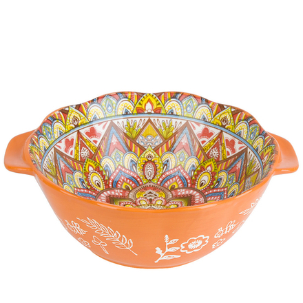 Емкость для запекания "Arabesque" (оранжевый) 23,6х20х8,4см v=1500мл (min6) (транспортная упаковка)