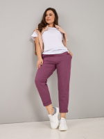 Брюки Бдж-129/бордо-джинс