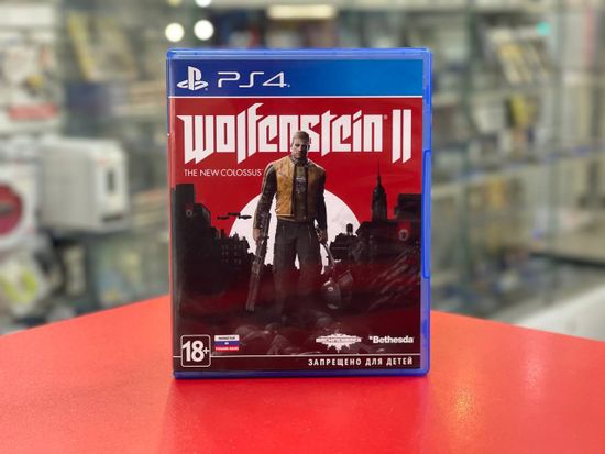 PS4 Wolfenstein 2 The New Colossus CUSA-07378 (Полностью на русском языке) Новый, без заводской обложки