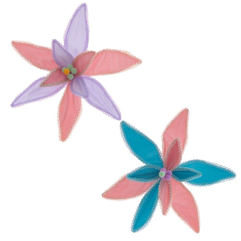 GAEM Цветок искусственный "Пуансеттия" (на клипсе), L35 W35 H17 см, 2в.