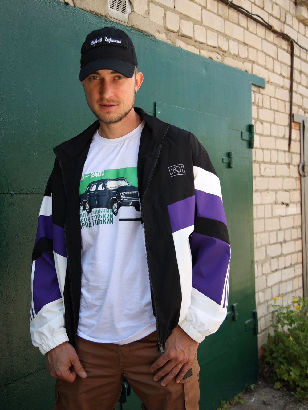 Ветровка легкая фиолетовая олимпийка Город Горький