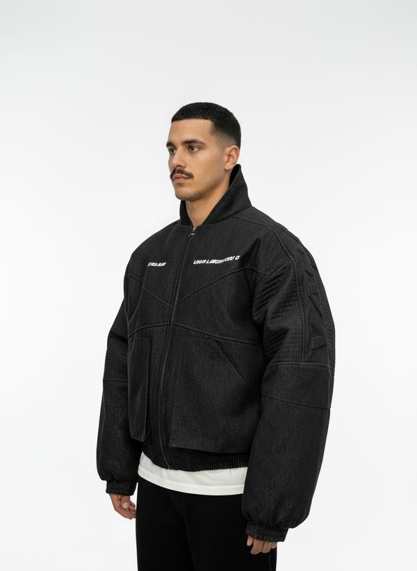 Бомбер Мoto черный - фото 5