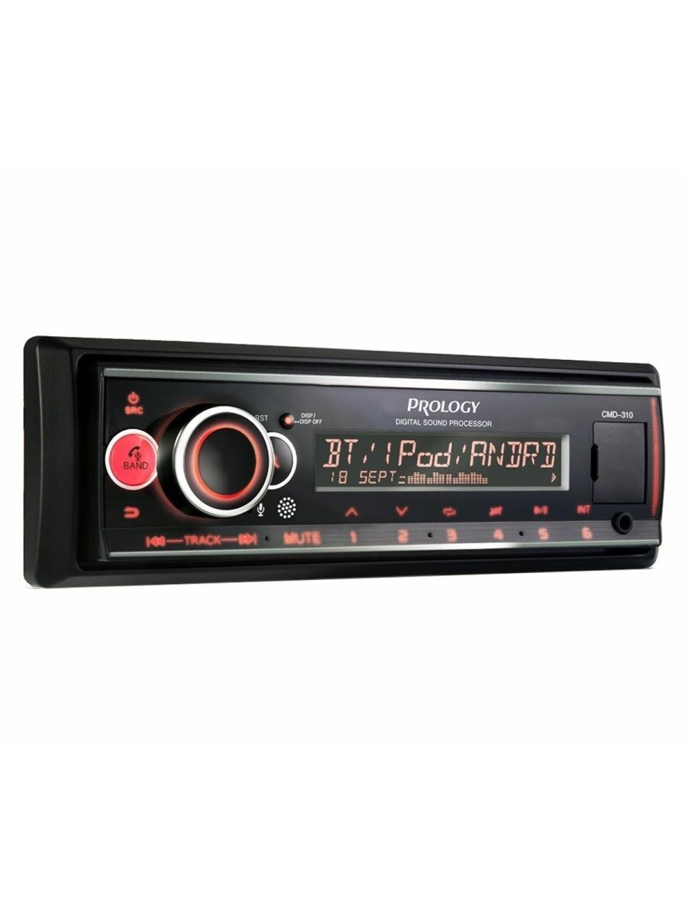 Автомагнитола PROLOGY CMD-310 FM/USB/BT ресивер с DSP ()