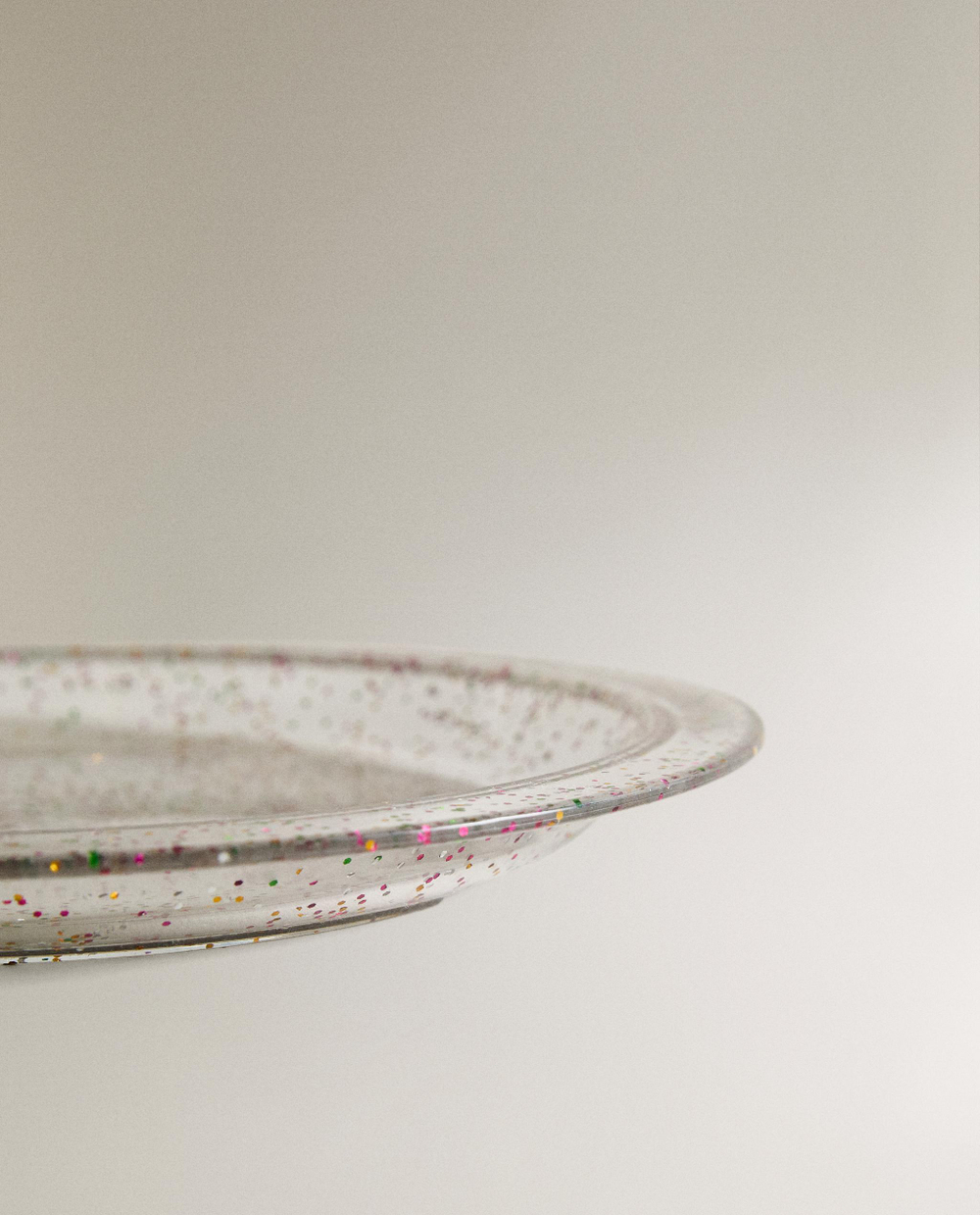 Zara Home набор посуды из пластика, цвет прозрачный, 21.6 см