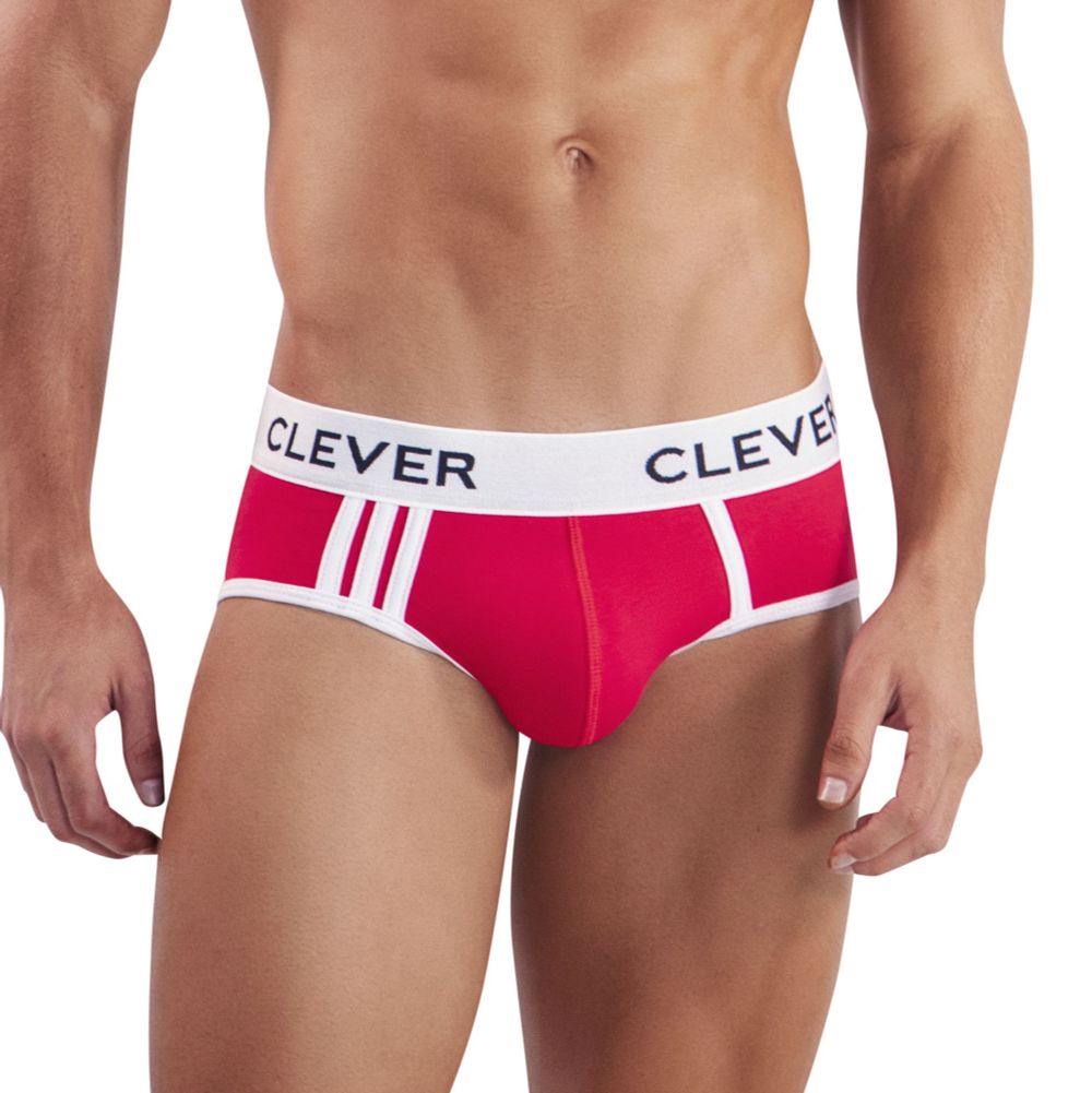 Мужские трусы брифы красные Clever CLEVER PIPING BRIEF 500105
