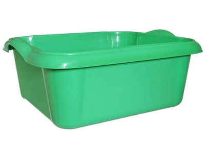 Таз 14л пищевой "Чудо" прямоугольный с ручками, микс
