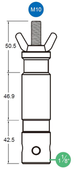 KUPO KS-030 9/8’’ (28 mm) Pin (M10). Адаптер - переходник