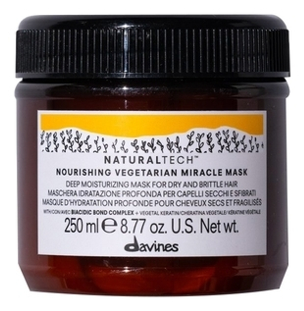 NT Nourishing Vegetarian Miracle mask Davines- Интенсивно питающая маска "Вегетарианское чудо" 250 мл