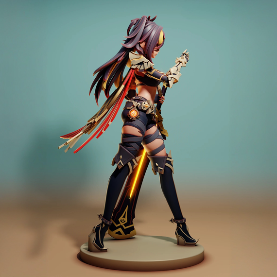 Dehya with sword - Genshin Impact