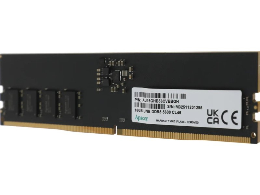 Оперативная память Apacer FL.16G2C.PKH, DDR5 1х 16ГБ 5600 МГц, DIMM, RTL