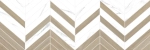Настенная плитка Alma Ceramica TWA11TOK014 Tokio 200x600 белая / бежевая глянцевая с орнаментом