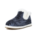 LAOMEIHUA Bamboo Striped Casual Shoes Women"s Dark Blue