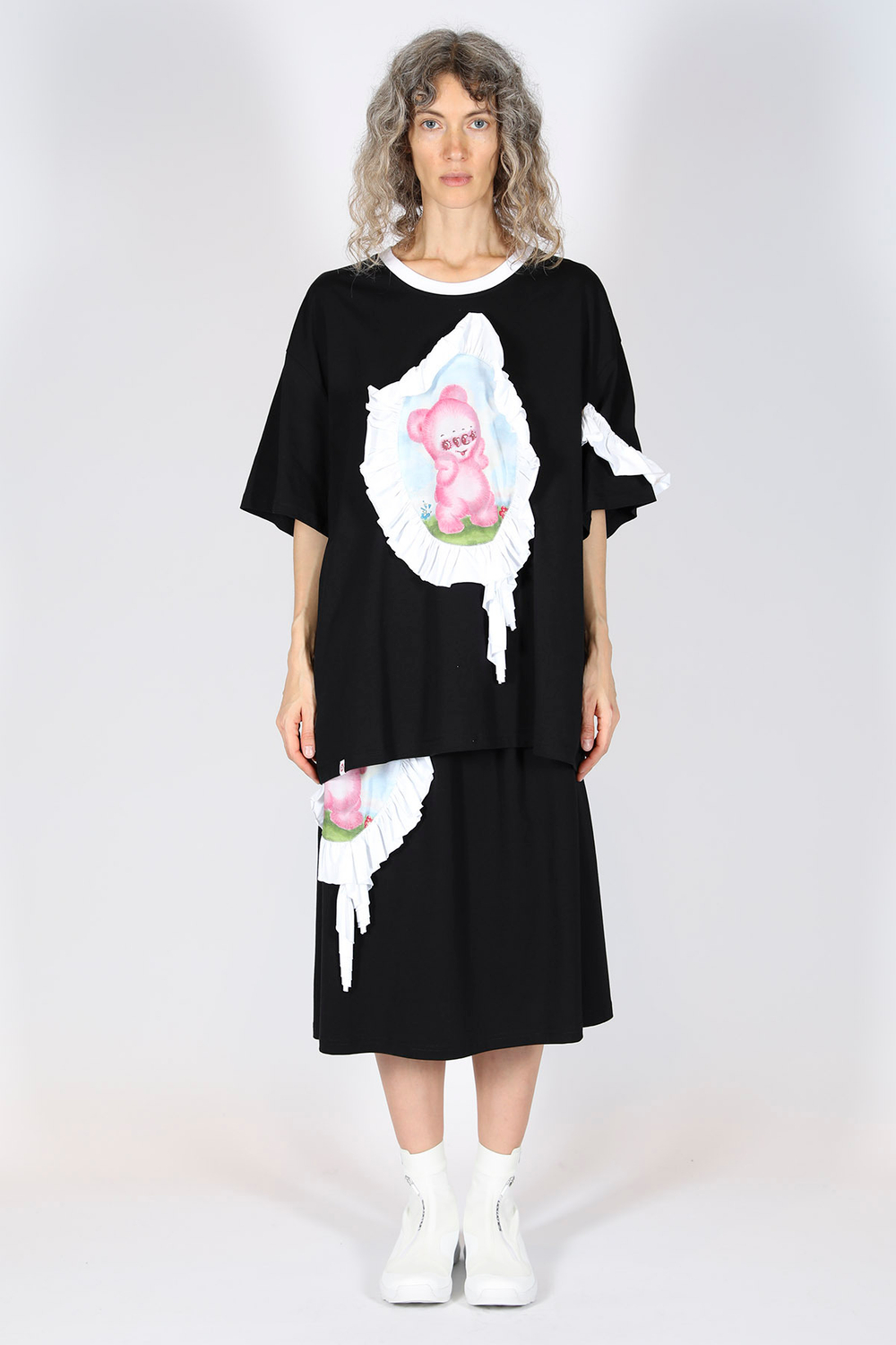 CHARLES JEFFREY LOVERBOY ФУТБОЛКА ЧЕРНАЯ RUFFLE