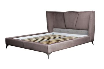 Кровать Siena без мех.велюр коричневый Colt1012-ROSKOR 199*222*116см