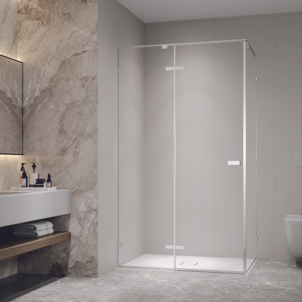 Душевой уголок с распашной дверью на петлях - RGW SV-040 (Прозрачное, 1200x800)