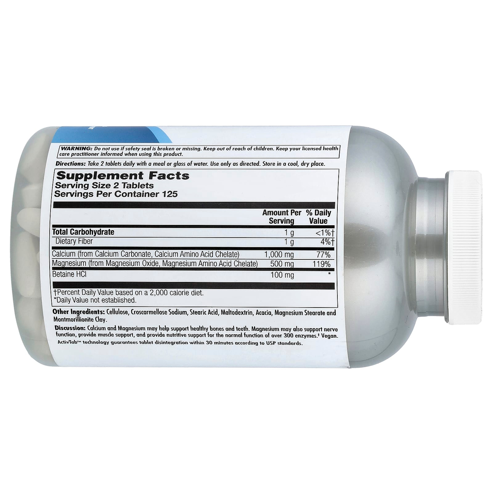 KAL, кальций-магний, 250 таблеток