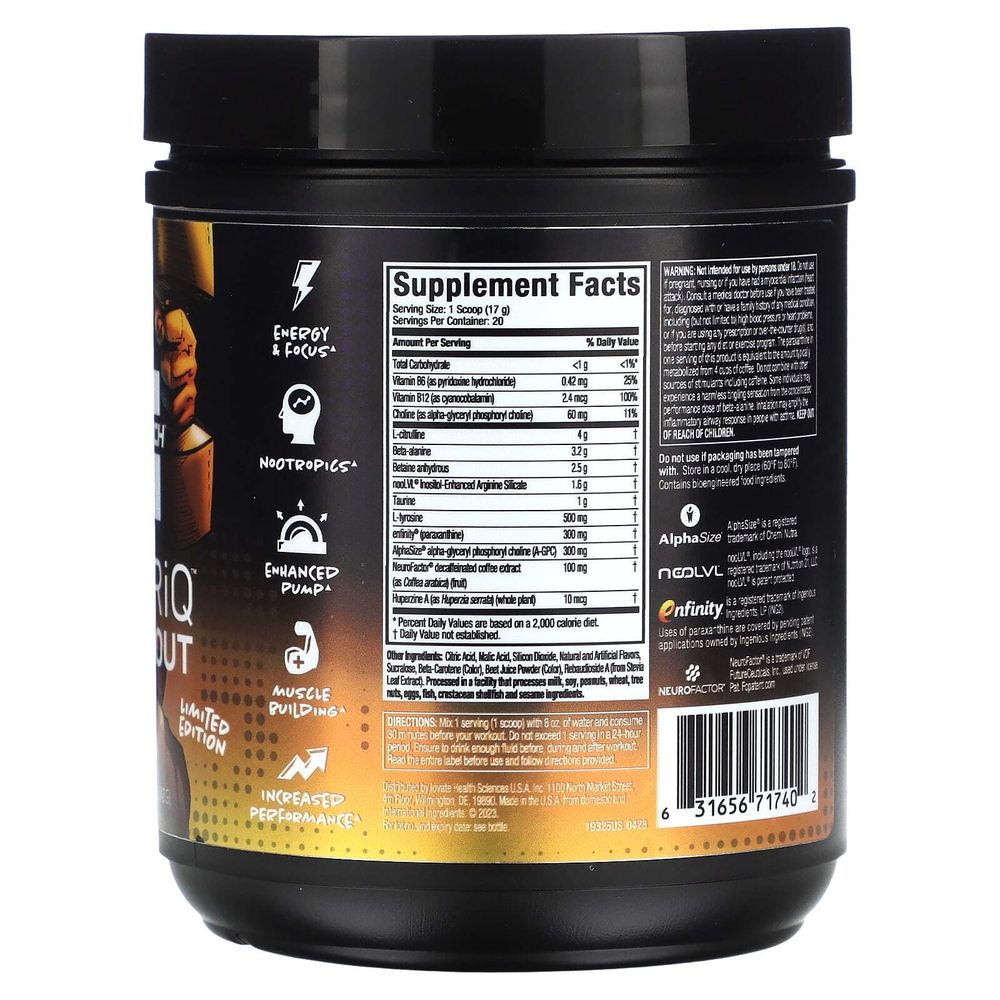 MuscleTech, ограниченная серия, предтренировочный комплекс EuphoriQ®, пунш Boogieman, 342 г (12,06 унции)