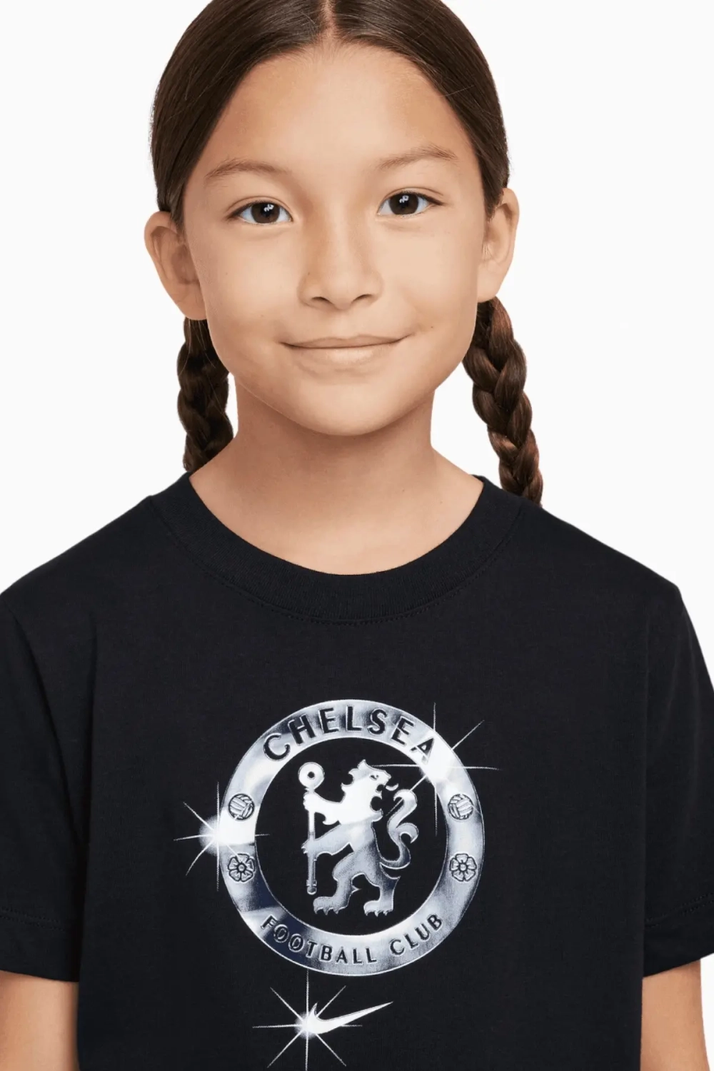 Футболка Nike Chelsea FC 24/25 Crest Tee Junior - черный