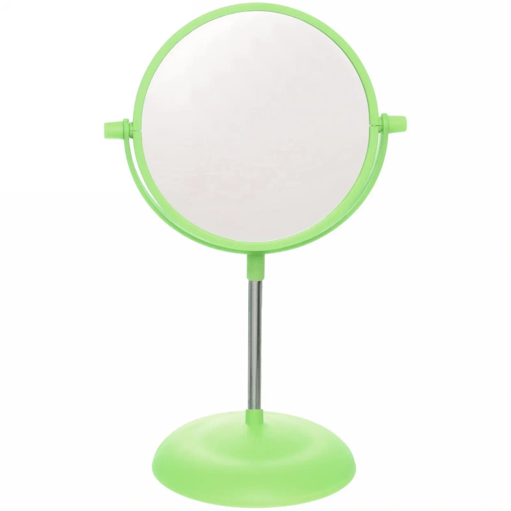 Зеркало настольное на ножке «Beauty», двухстороннее с увелич., микс 3 цвета, 30см, d-15см