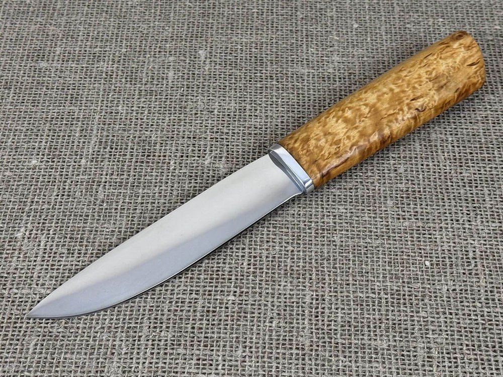Шкуросъемный нож "Якут" с кованым долом, рукоять карелка