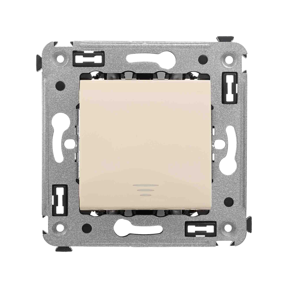 Кнопка одноклавишная в стену, "Avanti", "Ванильная дымка"