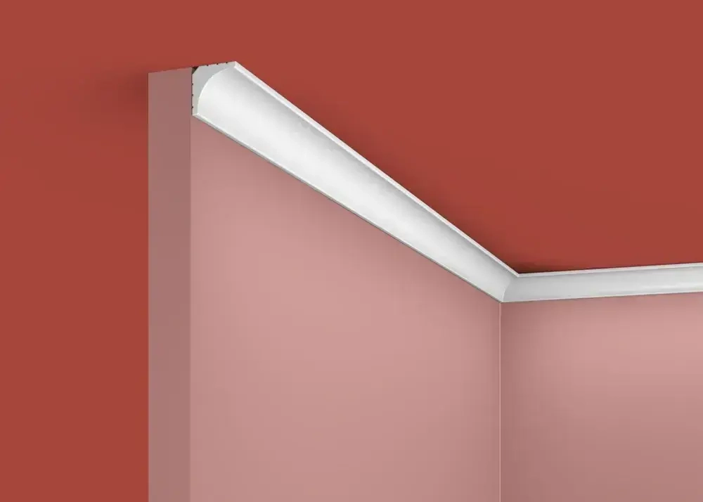 Плинтус потолочный, Карниз 20х20х1750мм Экополимер EVROPLINT VR521