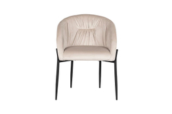 Стул велюровый Garda Decor светло-бежевый GY-DC8173BL-CR